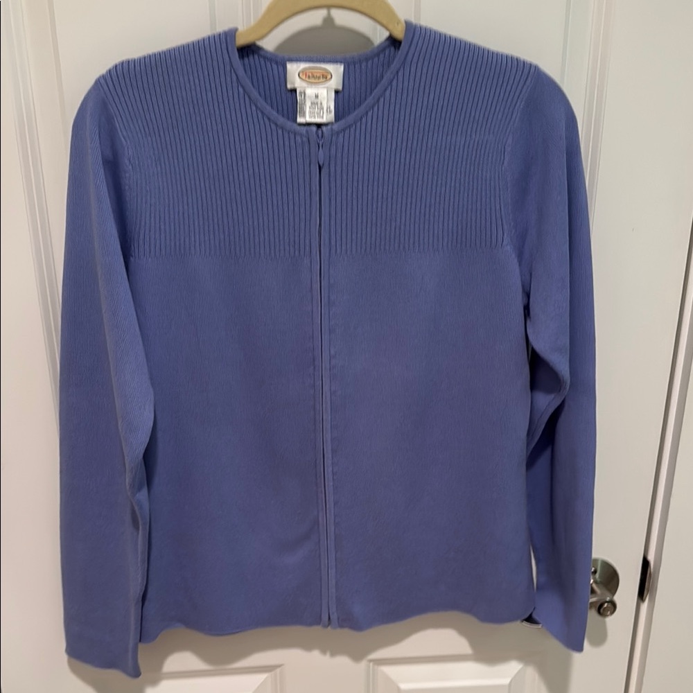 Talbots Zip-Up Cardigan Size M